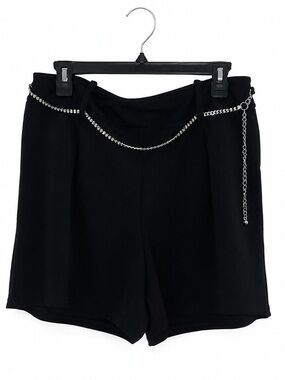 🖤 Blu Sol Black Chain Detail Skort NWT Size Large Mini Skirt Shorts